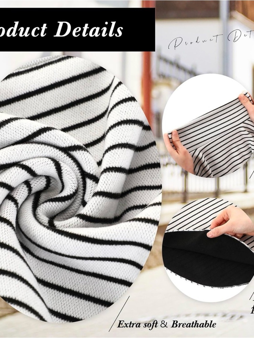 Extra Large Detachable Dicky, Half Mock Turtleneck - Picture 3 of 6